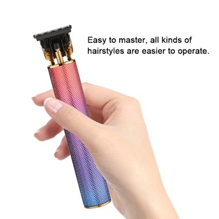 Electric Pro Trimmer Herr Hårklippare Carving Metall Lågbrus USB Laddning Ny