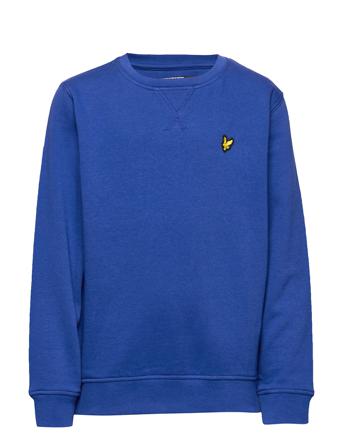 Classic Crew Neck Fleece Sweatshirt Trøje Blå Lyle & Scott Junior