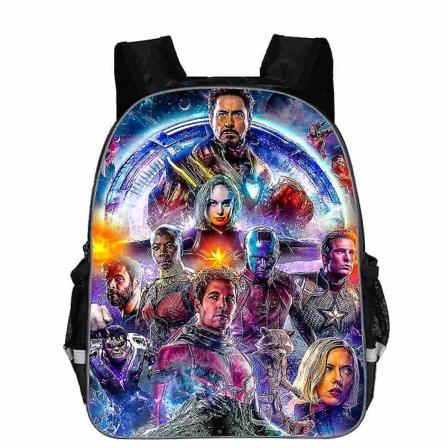 Avengers Character Skoleveske Motetrykt Barne Tegneserie Skolesekk For Gutter Jenter Ryggsekk med stor kapasitet Bookbag_si 14 inch36x30x13CM 13