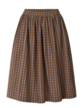 STUDIO FEDER Olga Skirt - Poplin - Brown - XS