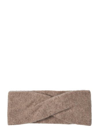 Davida Cashmere Wrap Headband - Beige - ONE SIZE