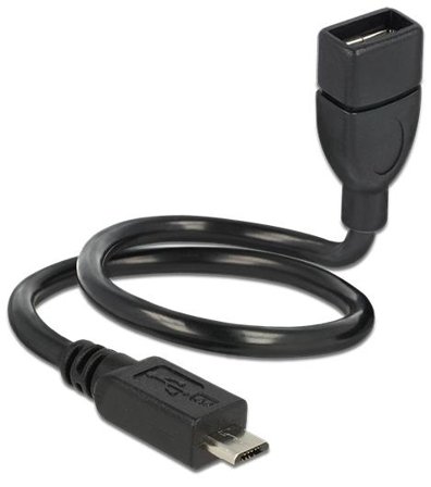 Delock OTG ShapeCable - USB-forlengelseskabel - USB til Micro-USB type B - 35 cm