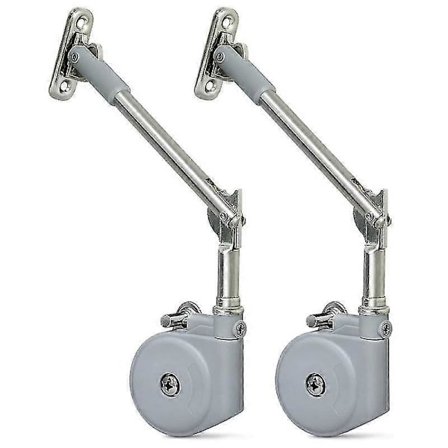 Lokk-støtte som holder lokket åpent med myk lukking for leketøysbokser og oppåpnende klaffdører, enkel å installere (pakke med 2)