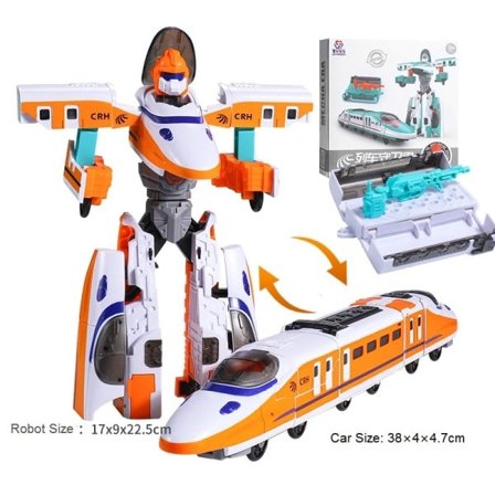 Anime Train Transformation Robot Hot Sale Deformeret Mech Model Legetøj Barn Action Figur
