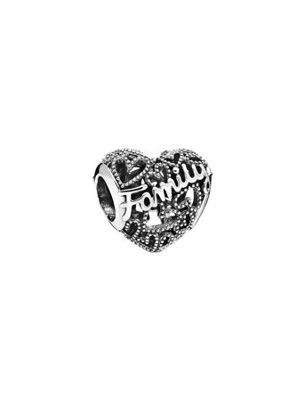 Pandora Heart Sterling Silver Charm - Silver - ONE SIZE
