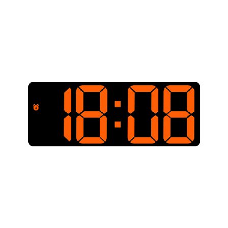 Stor digital skrivebordsklokke med stor skjerm, store tall, lett å bruke, 12/24 timer for lager, garasje, stue