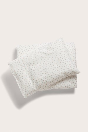 Newbie | Zestaw pościeli w kwiaty 100x130 | Offwhite