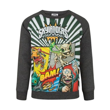 Skylanders Boys Panel Sweatshirt 5-6 år Grå
