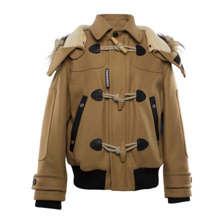 Dsquared2, Jackets Beige, Heren, Maat:L
