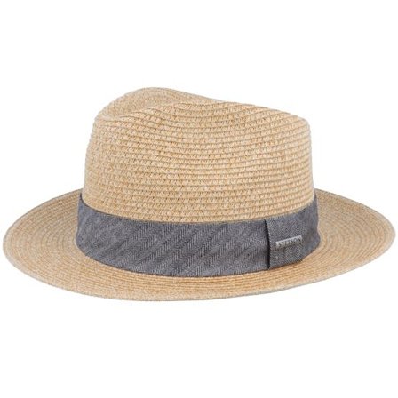 Stetson - Beige fedora Hatt - Fedora Toyo Natural Straw Hat @ Hatstore