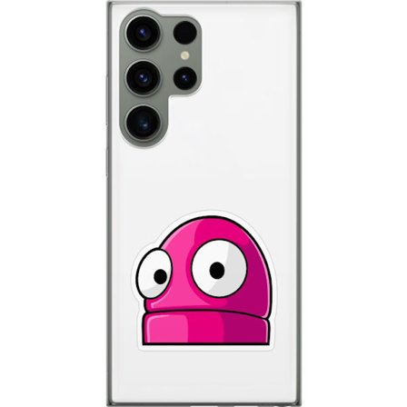 Kompatibel Mobilcover til Samsung Samsung Galaxy S23 Ultra Rosa tegneseriefigur med store øjne i legende og humoristisk stil