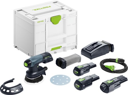 Festool ETSC 125 3,0 I-Set Excenterslip med batteri och laddare, Maskiner