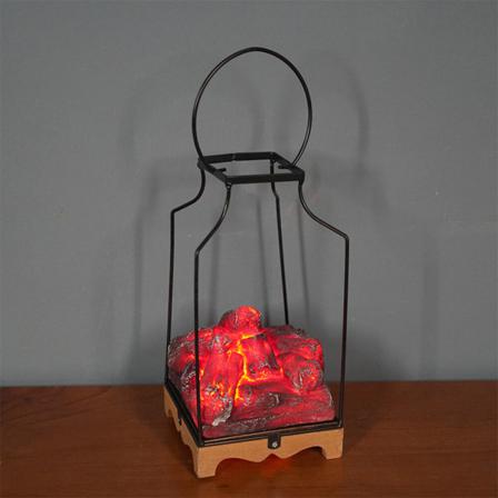 Retro Lampa Led Halloween Ornament Imitation Charcoal Square