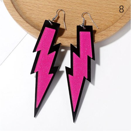 Barbie Rosa örhängen Rose Red Geometriska mångsidiga örhängen Holi