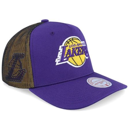 Mitchell & Ness - NBA Lila trucker Keps - Los Angeles Lakers Tremor Purple A-frame Trucker @ Hatstore