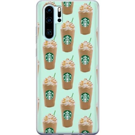 Huawei P30 Pro Gjennomsiktig deksel Kaffe Mønster