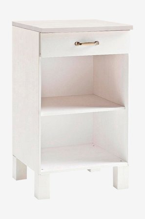 Loft24 - Opbevaringsskab Alby 60 Small 1 skuffe - Hvid - Skabe - Fra Homeroom