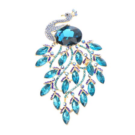 Påfågel Brosch Broscher För Kvinnor Pins Bröllop Smycken Green