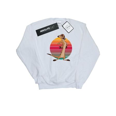 Disney Dam/Kvinnor Lejonkungen Timon Solnedgång Sweatshirt M Vit White M