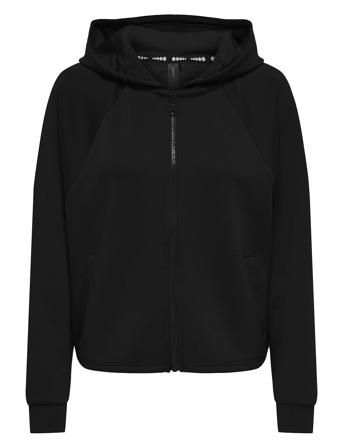 Onplounge Life Hood Fz Bat Ls Short Swt Sport Women Sport Clothing Sport Sweatshirts & Hoodies Sport Hoodies Black Only Play