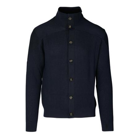 Paolo Pecora, Cardigan B lu texturized Blauw, Heren, Maat:L