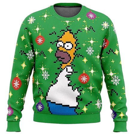 Homer Bush Meme The Simpsons Grim Jule Sweater Jule Sweater Gave Julemand Pullover Mænd 3d Sweatshirt Og Top Efterår