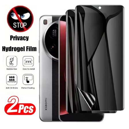 2 st Sekretess Hydrogel Film För Xiaomi 15 Ultra 14T 13T 12T Pro Anti-Spion Skärmskydd För Xiaomi 15 14 13 Pro 11 12 13 Lite