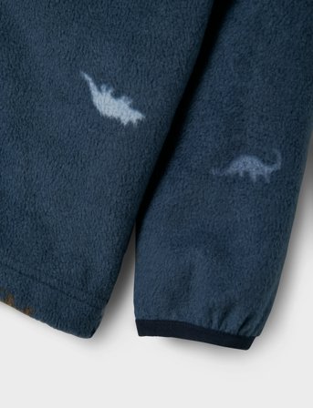 name it Nmnspektra Fleece Set Aop Fo - Navy - 80