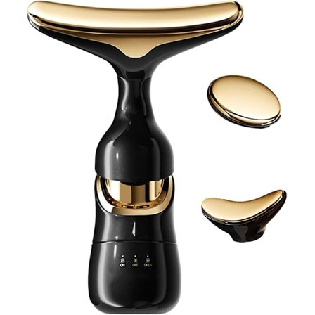 Kasvohieronta rulla, sähköinen kiinteyttävä 3 päätä nostava laite kasvorulla, vaaraton kasvohieroja kasvojenhoitotyökalut leuka kasvoille silmälle 