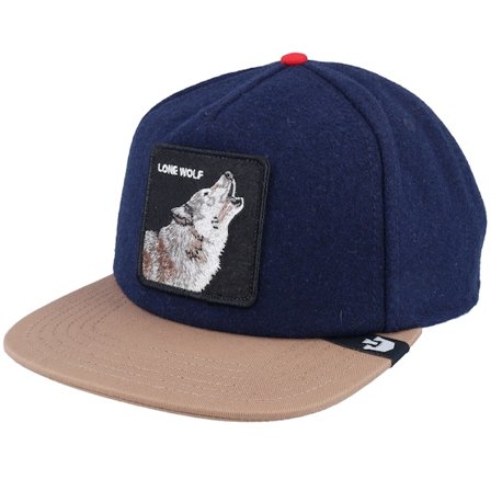 Goorin Bros. - Blauw snapback Cap - One Pack Wildlife Navy/Camel Snapback @ Hatstore