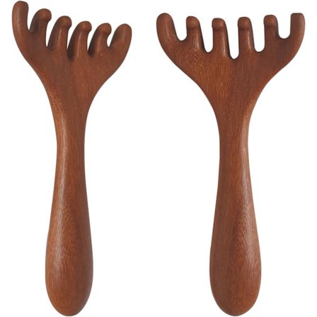 Hode Massasjeapparat Hodebunn 2 Pakning, Bærbar Hodekløe Massasjeapparat for Avslapning og Stressreduksjon, Hodebunn Massasjeapparat Tre Kam Gave