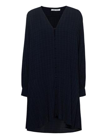Jetta Short Dress 12957 Knelang Kjole Blå Samsøe Samsøe*Betinget Tilbud