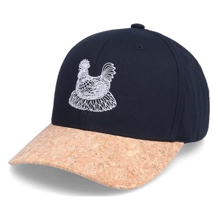 Iconic - Zwart adjustable Cap - Hen Mandala Black/Cork Adjustable @ Hatstore