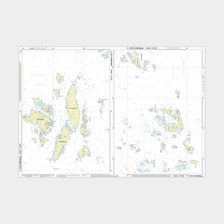 Cartas especiales Hydrographica 613-13/14 Lilla Nassa/Björkskär, A2 sin plegar (plano)