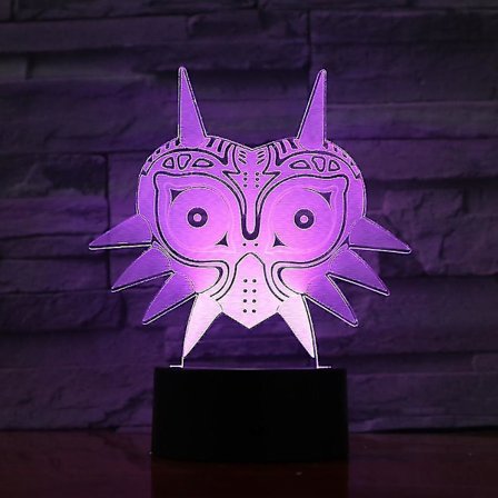Ny, egnet 3d Led Legend Of Zelda Owl nattlys fargerik barn soverom Anime bordlampe