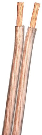 SUPRA 2000000063 Högtalarkabel 0,127 mm, syrefria kopparkardeler 2x1.6, transparent, 600 m, Anslutningsdon & kablar