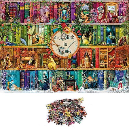 1000 brikker puslespil til voksne stort puslespil teenagere sjovt vintage og udfordrende spil pædagogisk legetøj gave 12 år og opefter