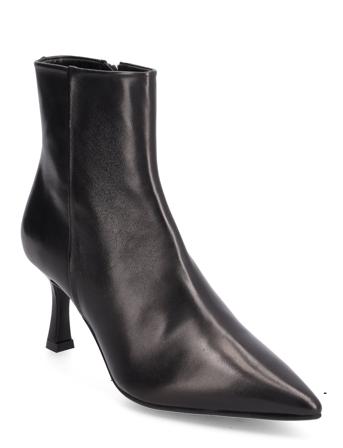 Booties Shoes Boots Ankle Boots Ankle Boot - Heel Svart Billi Bi*Betinget Tilbud