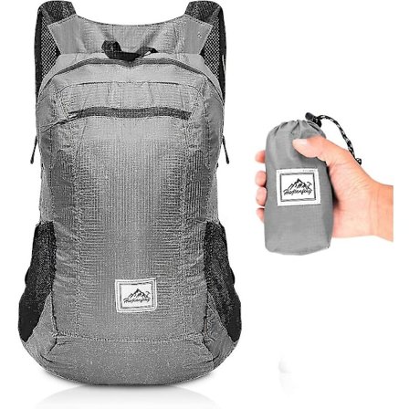 Erittäin kevyt pakattava reppu 20l kokoontaitettava vedenkestävä retkeily- ja päiväreppu