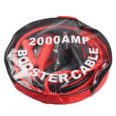 6m 2000amp Nødstrømkabel for bil med strømvern - Batterijumper - Kobbertråd