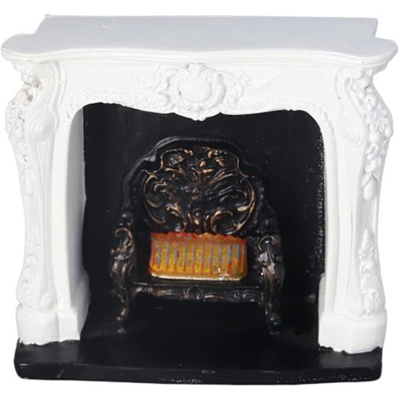 Dockhus LED-spis, dockhusdekoration rokoko-stil brytarkontroll E