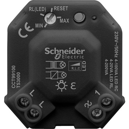 Schneider Electric Exxact CCT99100 Boksdimmer universal, 4–200 W, Belysning