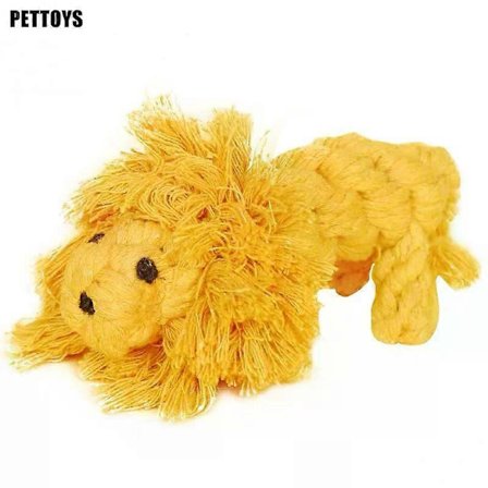 Ny 1 stk Kjæledyr Hund Tygg leker Kattunge Slipende Rengjøring Tenner Valp Katt Tau Knute Ball Leke Dyr Leketilbehør Kjæledyrprodukter