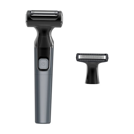 2-i-1 Elektrisk barbermaskin og hårfjerningsenhet for menn og kvinner - smertefri barberhøvel, elektrisk kroppshårtrimmer