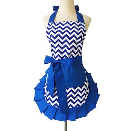 Forklær for kvinner med lommer, ekstra lange bånd, 27,5 x 2