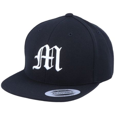 Kiddo Cap - Svart snapback Keps - Kids M Letter 3D Black Snapback @ Hatstore