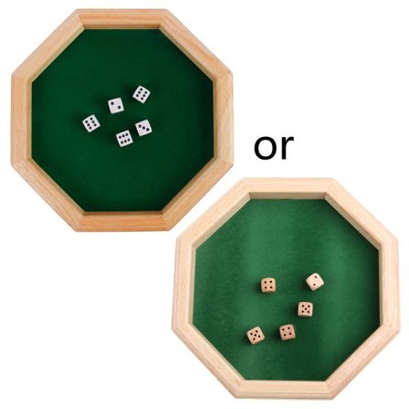 Bærbar Terningbrett D&D Terningmatte Terningholder Terningspill Oppbevaringsboks Metall Terningbrett Filtfôret Tre