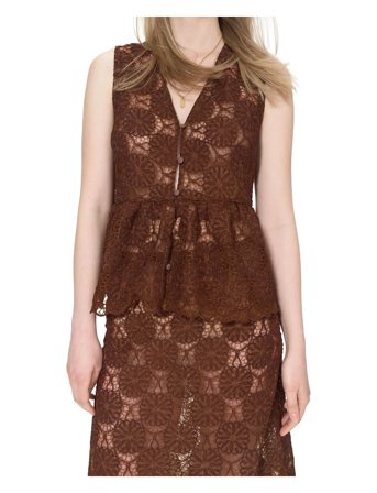 nué notes Bologna Top - Brown - 36