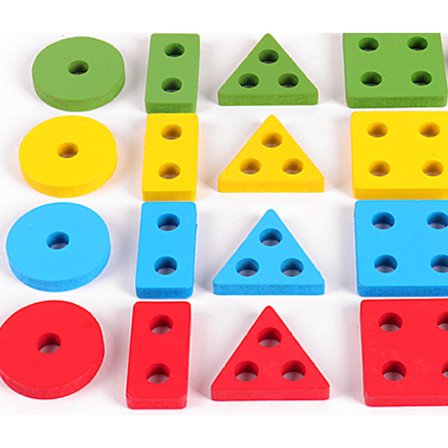 /#/Montessori Legetøj til Småbørn i Alderen 1 2 3, Træ Stable- og Sortering/#/