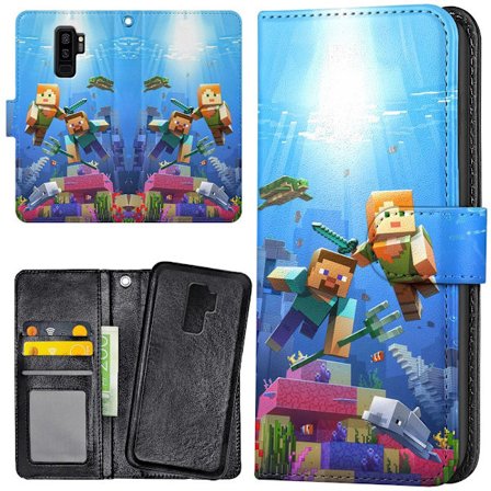 Samsung Galaxy S9 Plus - Lompakkokotelo/Kuoret Minecraft